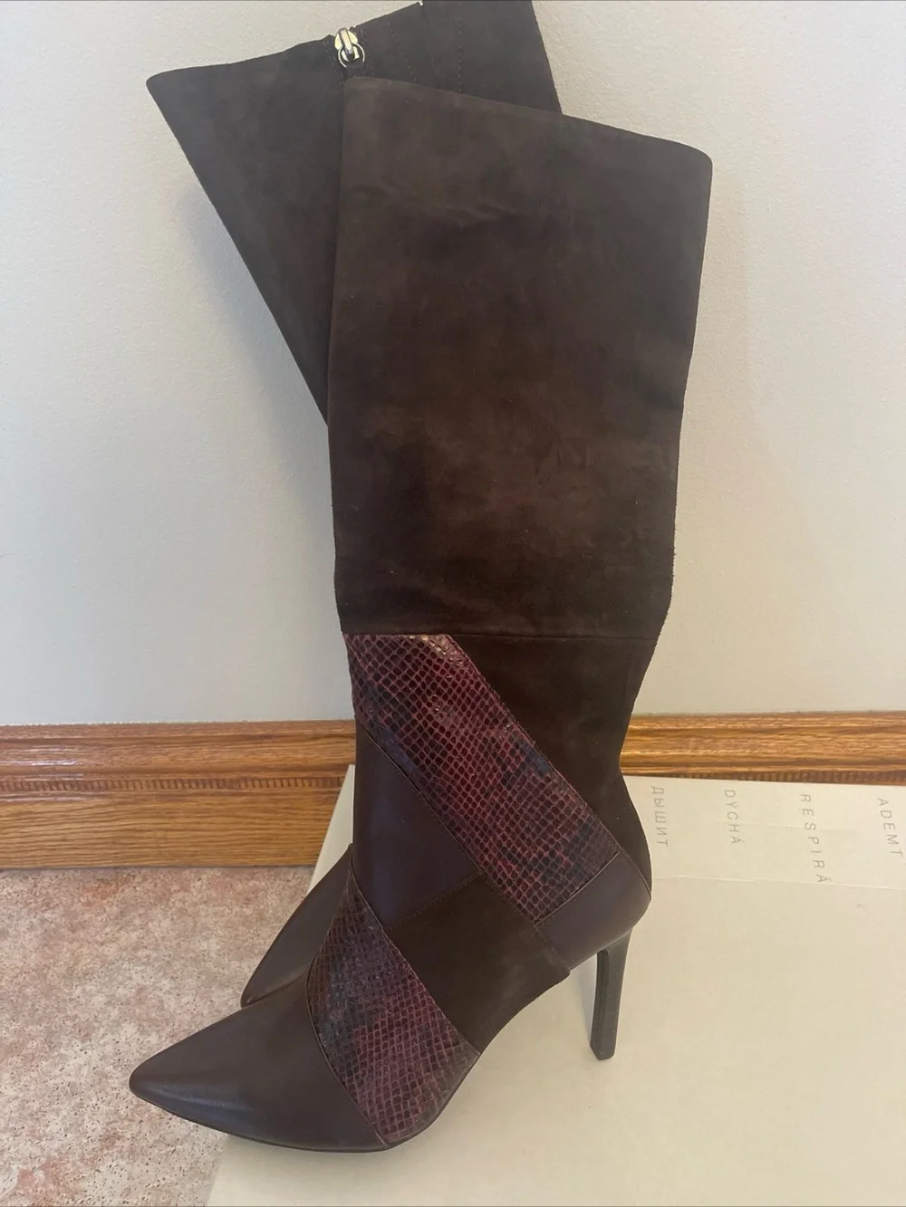 BNWB Geox Respira  Boots women Leather/Suede Size US 7 - EUR 38